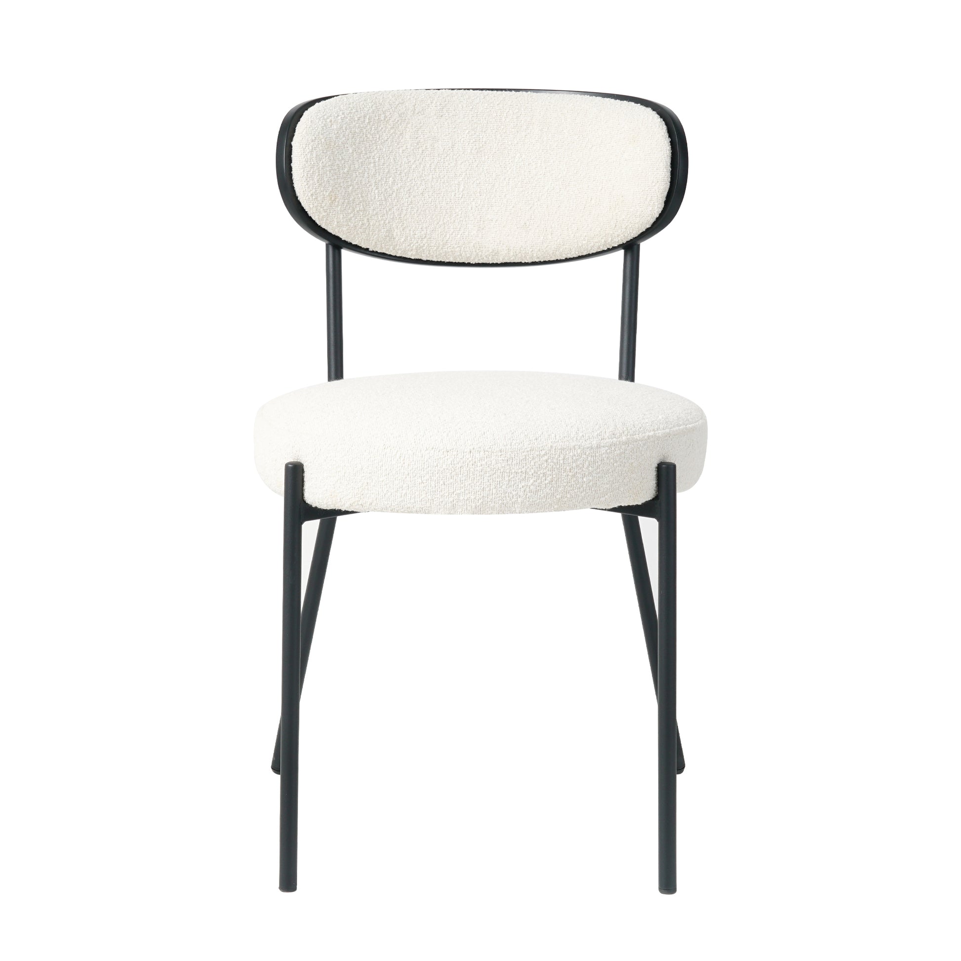 Boucle Modern Kitchen Dining Chair Bentwood