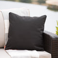 Coronado Square Pillow - Black Fabric