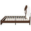 Full Size Upholstered Platform Bed With Bear