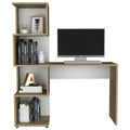 Vik Desk With Storage Cabinets, Four Shelves -