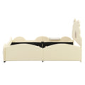 Full Size Upholstered Platform Bed With Piglet