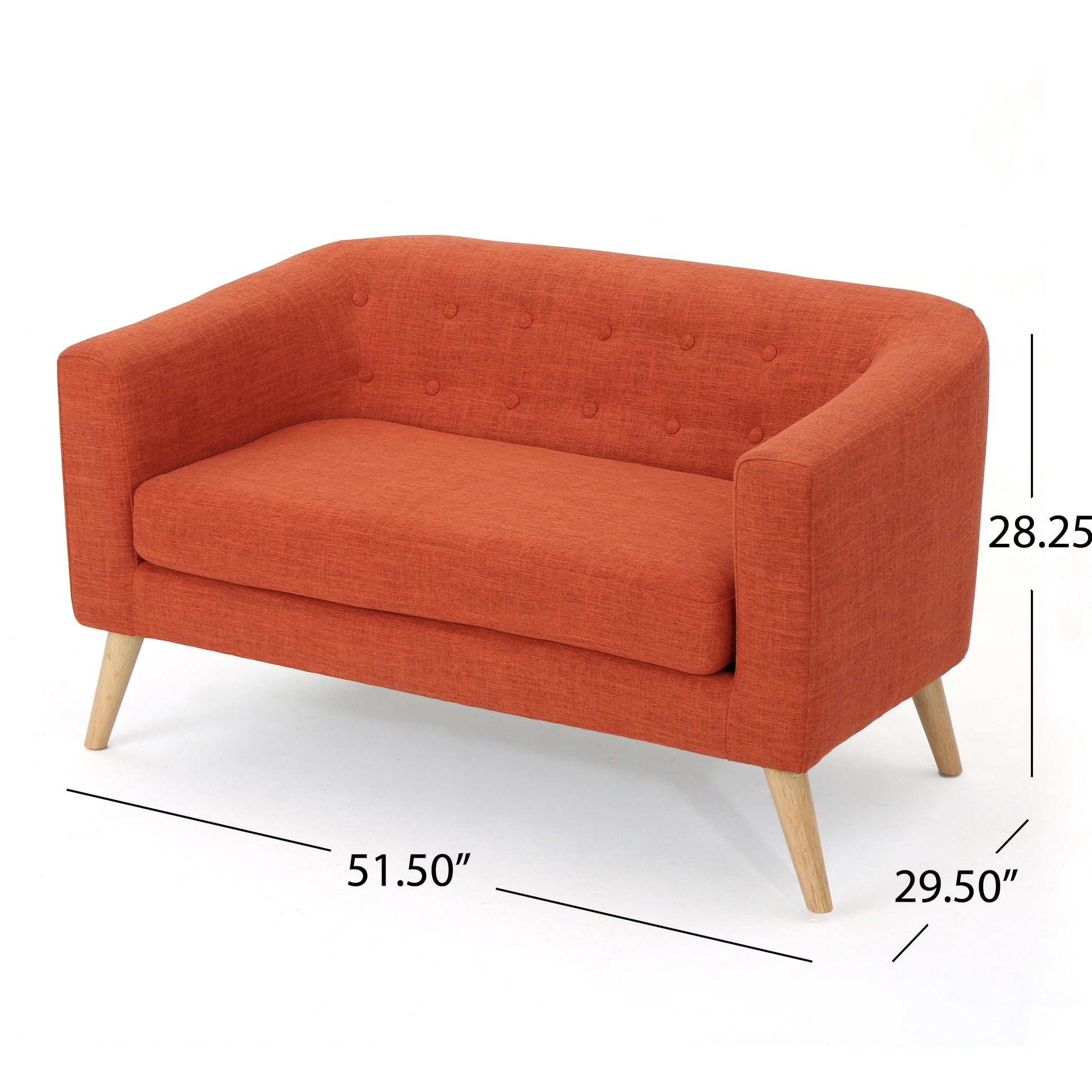 LOVESEAT orange-fabric