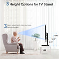 Universal Rotating Tv Stand, 3 Height Adjustable