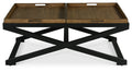 Topeka Cocktail Table Brown - Brown Wood