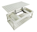 Hemingway 3 Piece Table Set White - White Wood