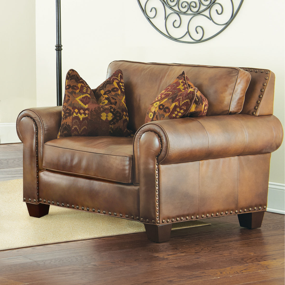 Rustic All Leather Chair Premium Construction,