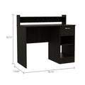 Manaos Writing Computer Deskmultiple Shelves, One