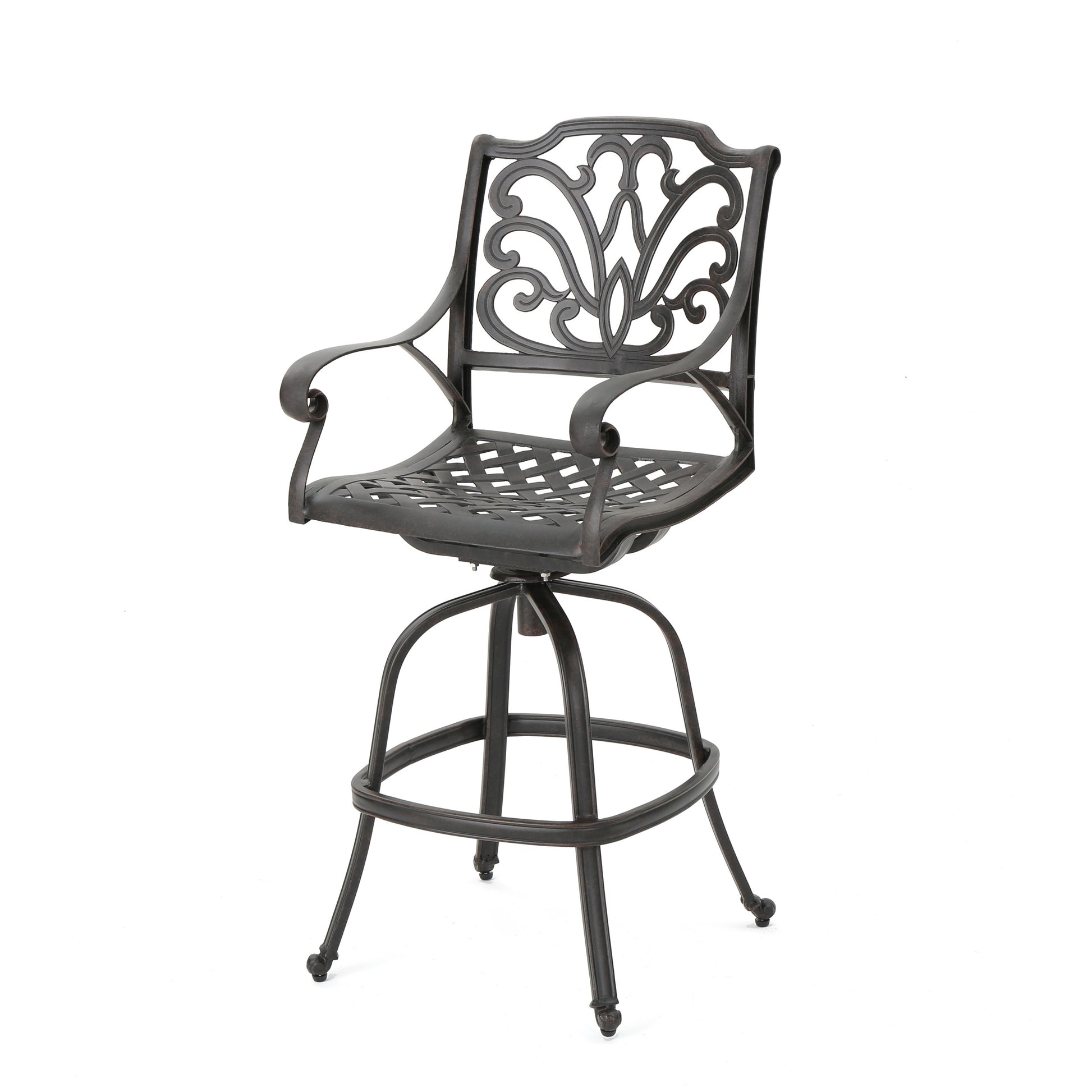 ALFRESCO KD SWIVEL BARSTOOL copper-aluminium