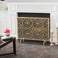 FIRE SCREENS gold-iron