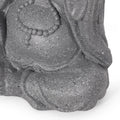 Harrod Outdoor Monk Statue, Stone Gray stone gray-magnesium oxide