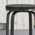 Counter Stool - Black Wood Metal