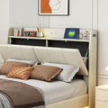 Queen Size Floating Bed Frame With Storage