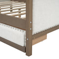 Full Size Upholstered Daybed With 2 Drawers And -