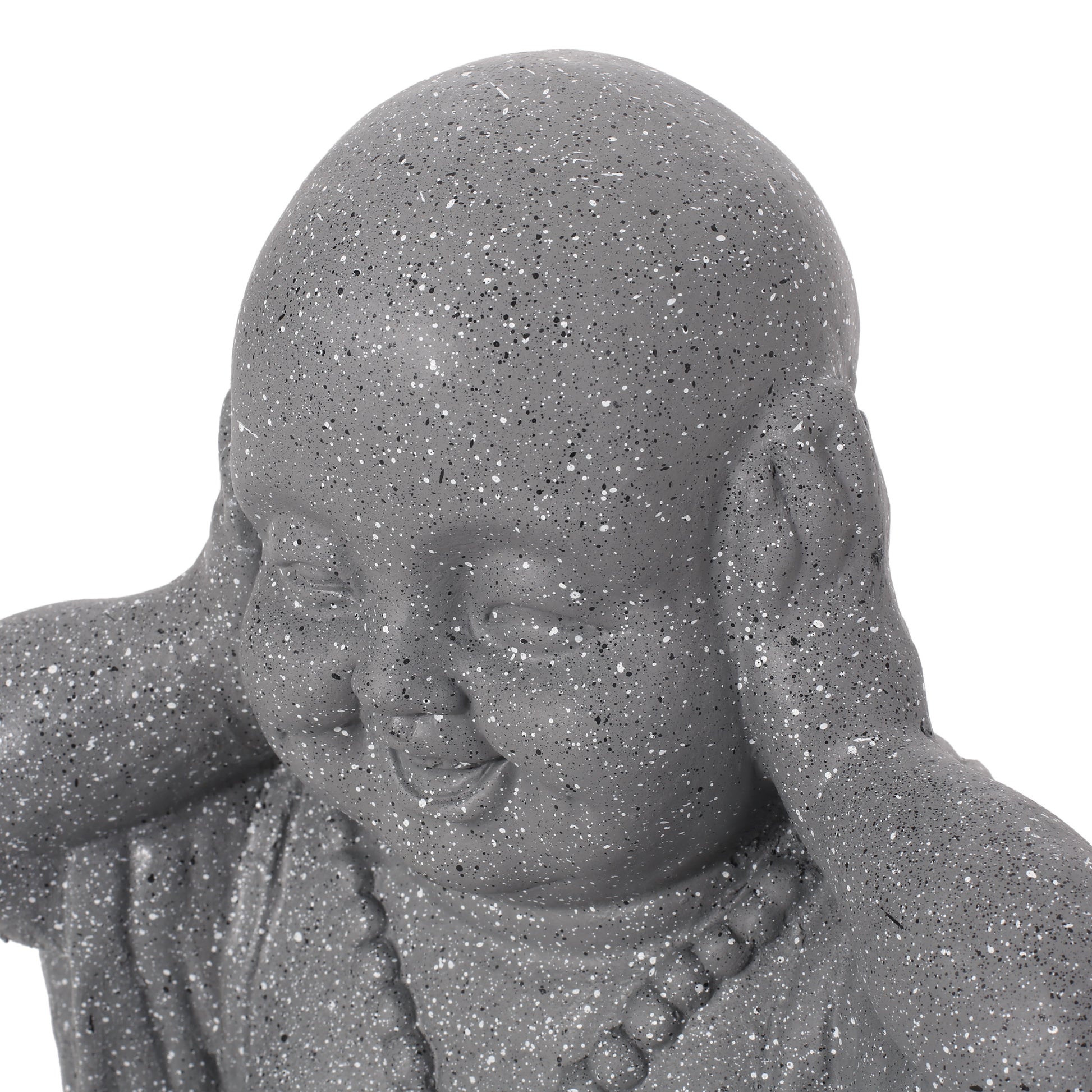 Harrod Outdoor Monk Statue, Stone Gray stone gray-magnesium oxide