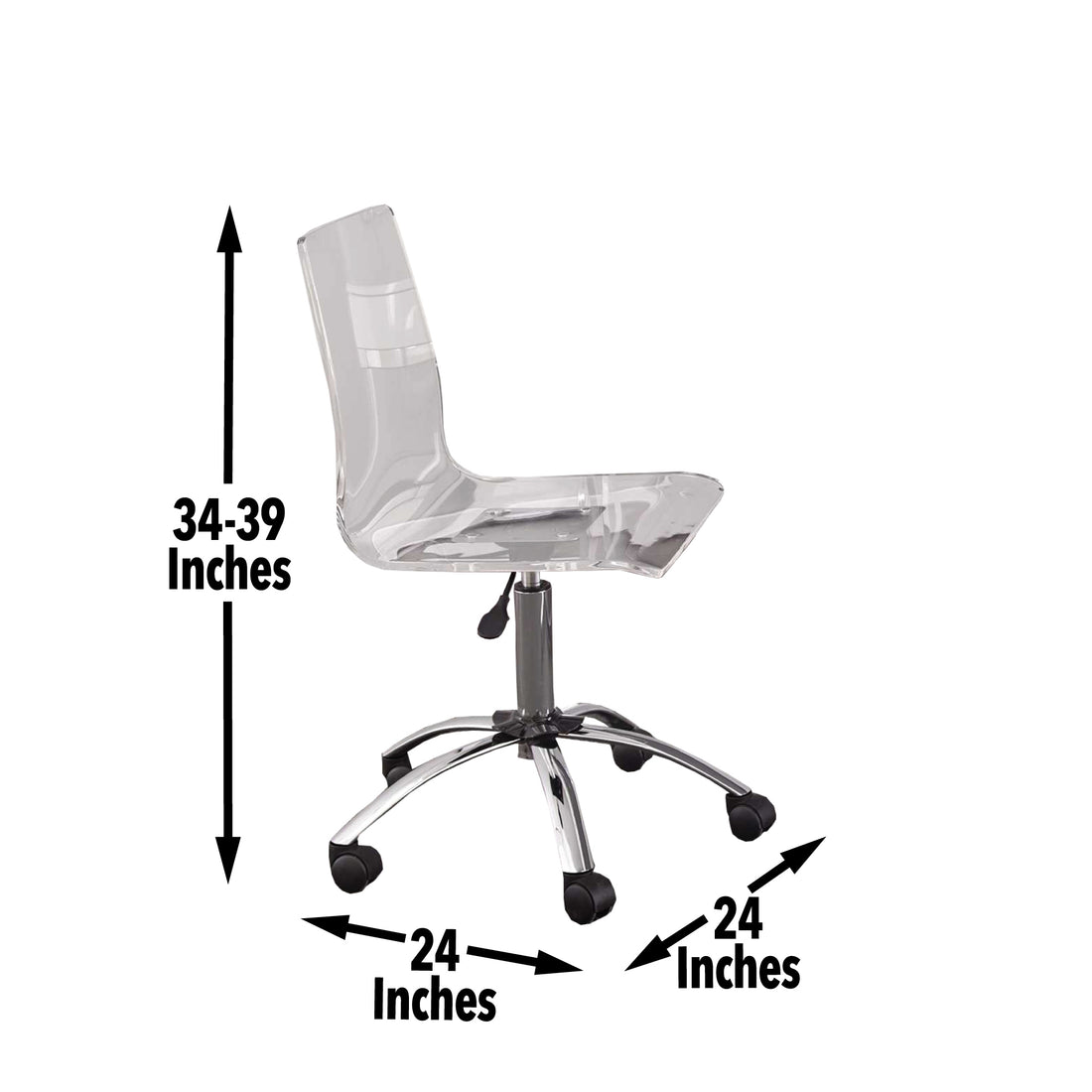 Arthur Adjustable Swivel Chair Pearl Silver -