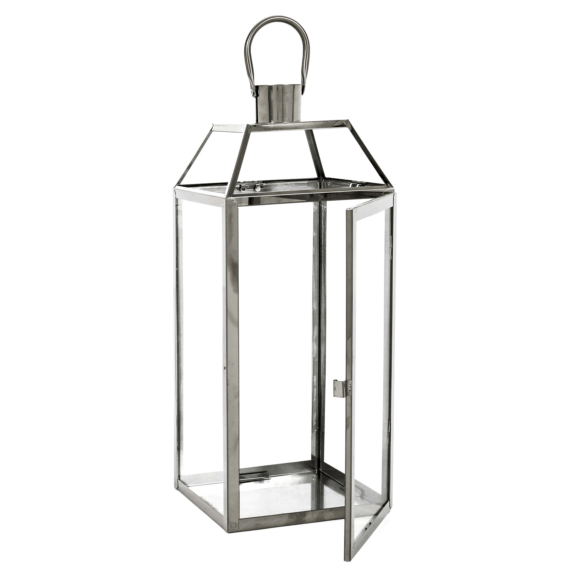 Harris 18"H Stainless Steel Lantern - Silver