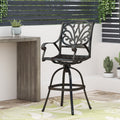 ALFRESCO KD SWIVEL BARSTOOL copper-aluminium