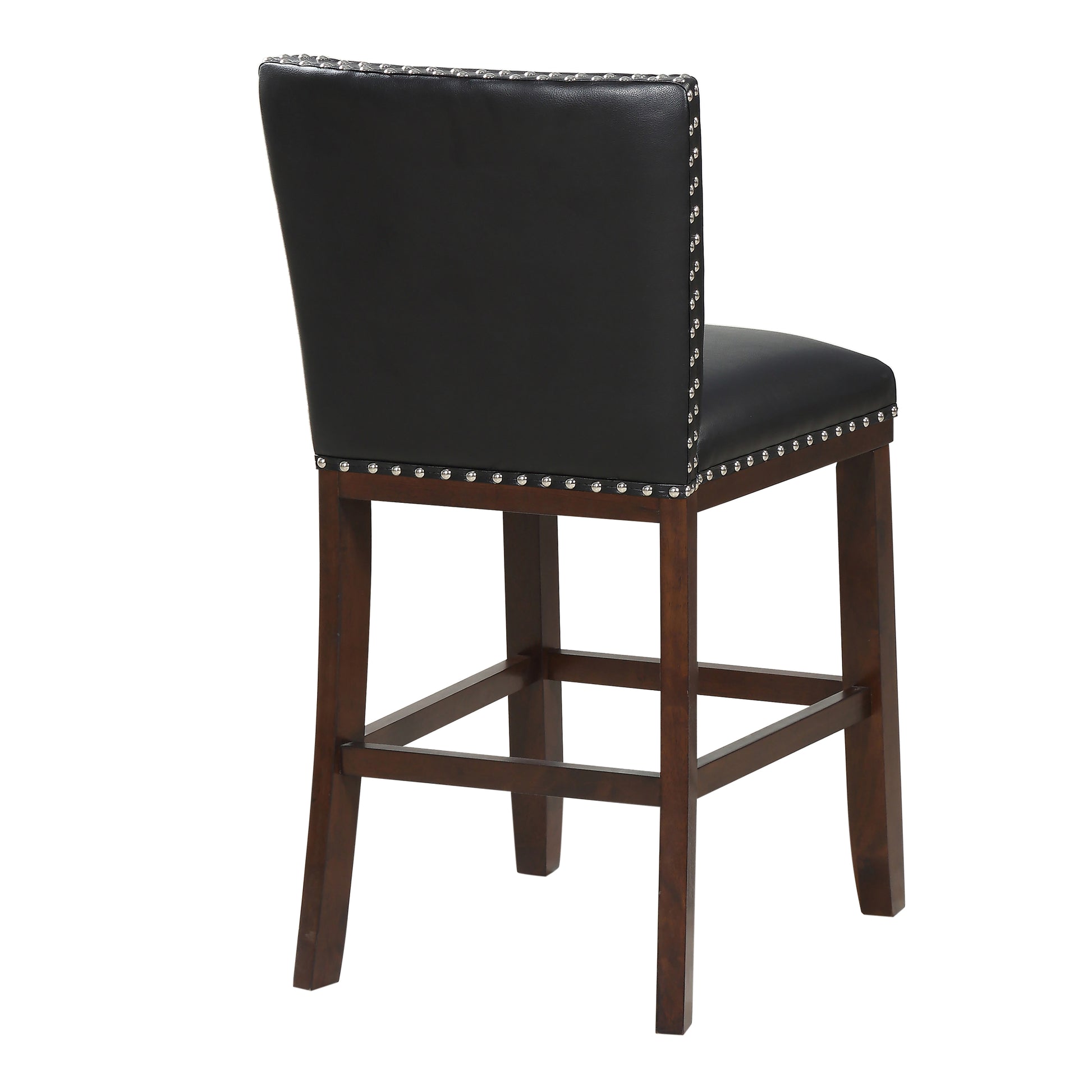 Tiffany Counter Chair Set Of 2 Black - Black Wood