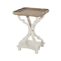 ACCENT TABLE natural+white-mdf