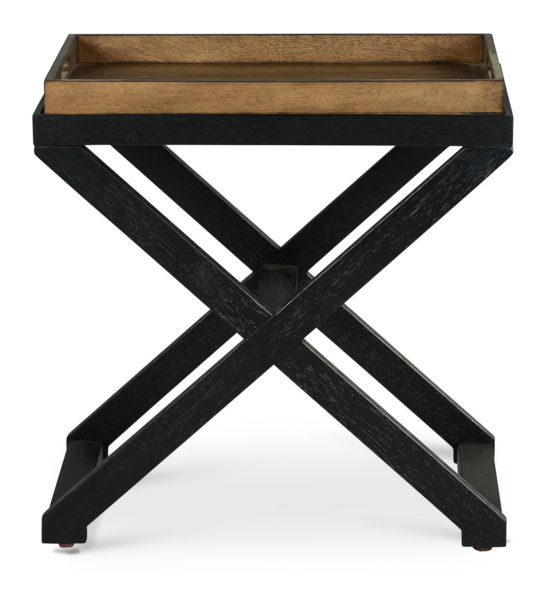 Topeka Chairside Table Brown - Brown Wood