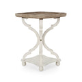 ACCENT TABLE natural+white-mdf