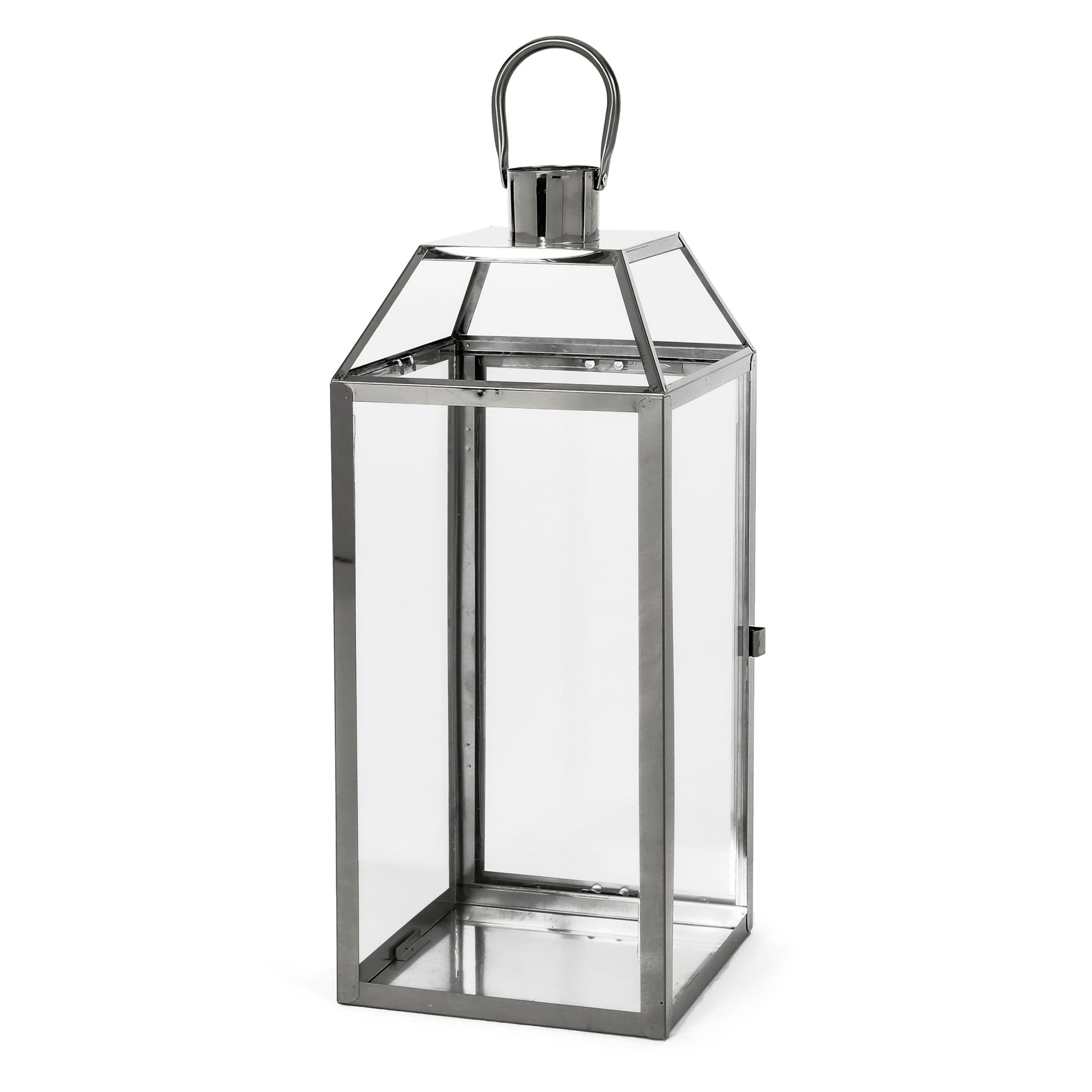 Harris 18"H Stainless Steel Lantern - Silver