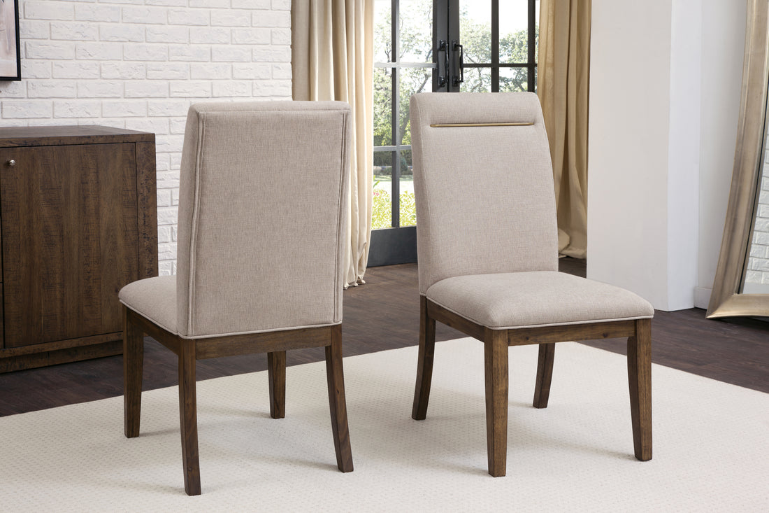 Garland Side Chair Set Of 2 Dark Brown - Dark