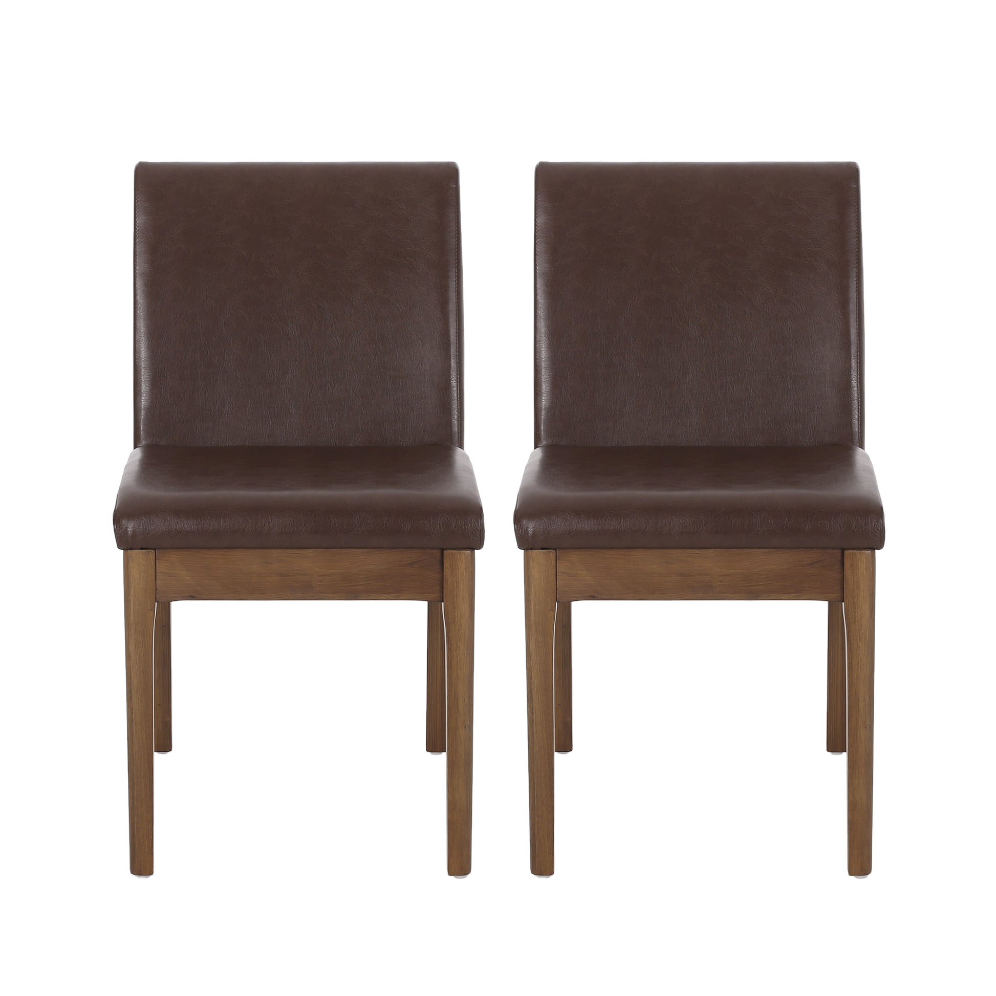 Dining Chair - Dark Brown Rubber Wood