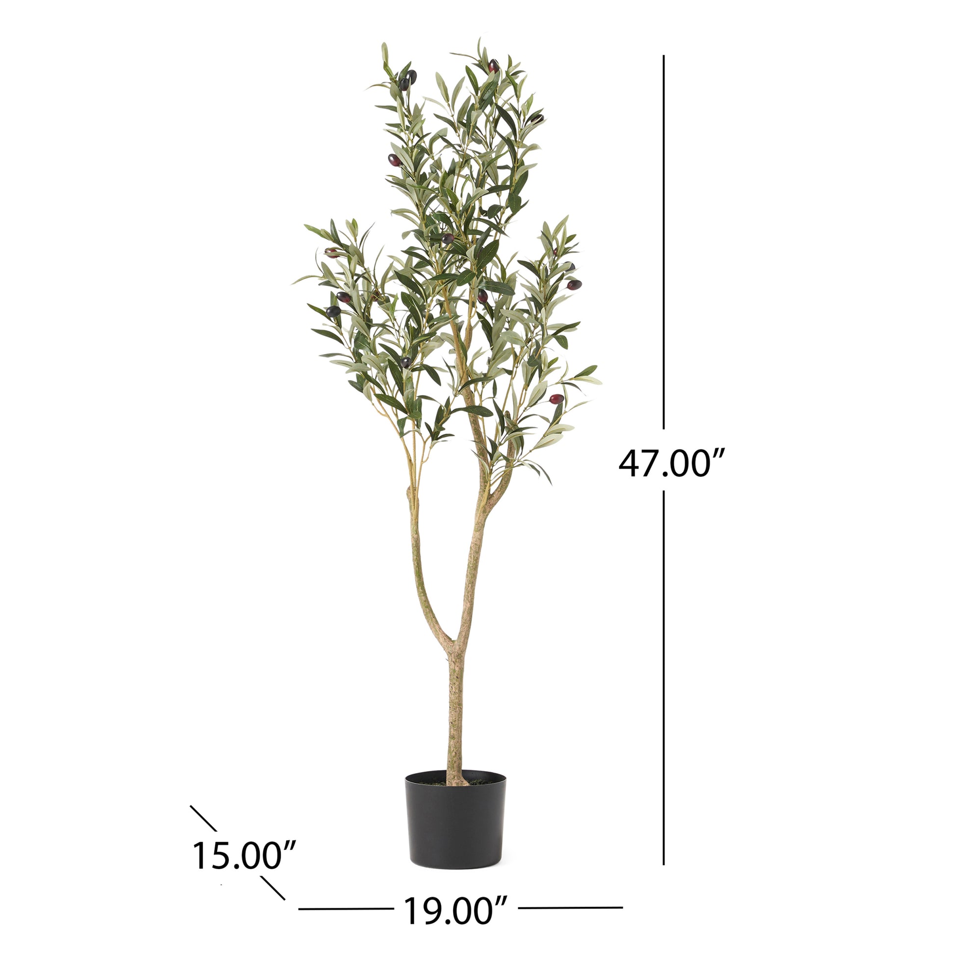 120CM ARTIFICIAL OLIVE TREE green-iron+plastic