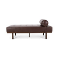 CHAISE LOUNGE dark brown-wood