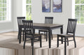 Farmhouse 5Pc Dining Set: Two Tone Finish,