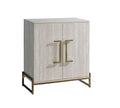 Larkin Faux Marble Wine Cabinet Pearl Silver -