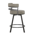 Gene Swivel Counter Stool Dark Gray - Dark Gray