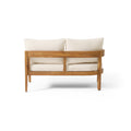 Brooklyn Sofa Set Teak Beige - Beige Acacia Wood