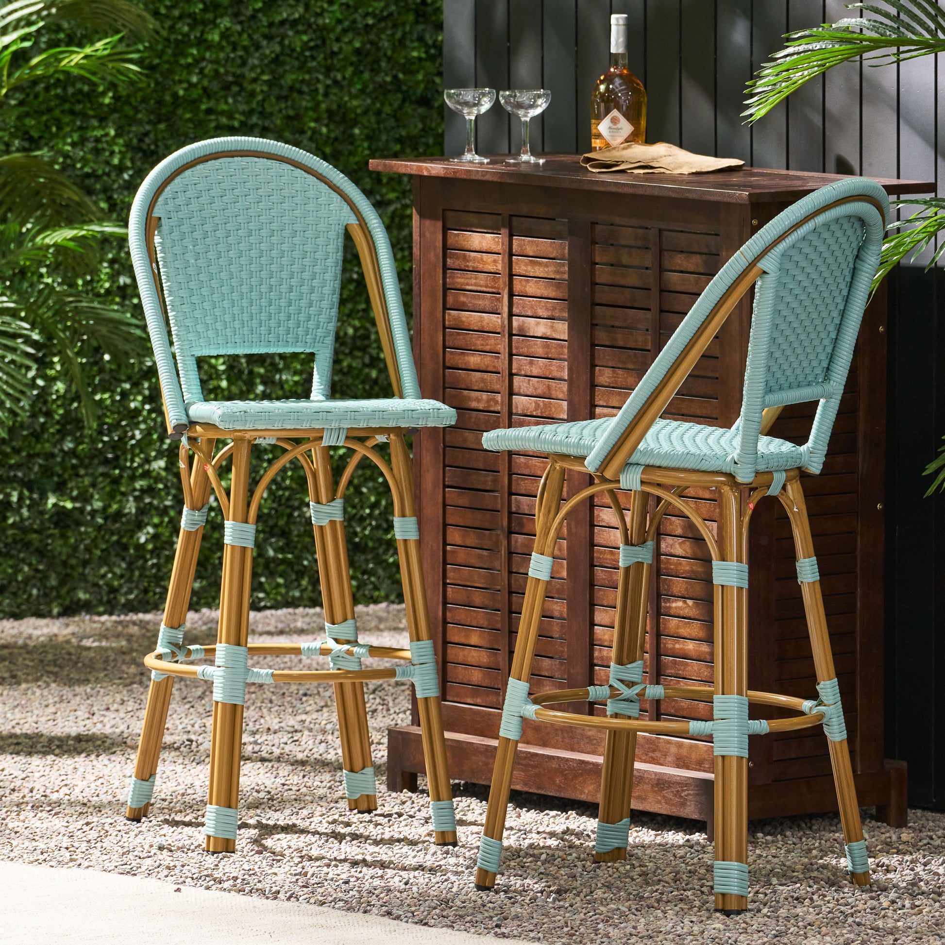 Wicker Outdoor 29.25'' Bar Stool