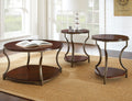 Miles Round End Table Brown - Brown Iron