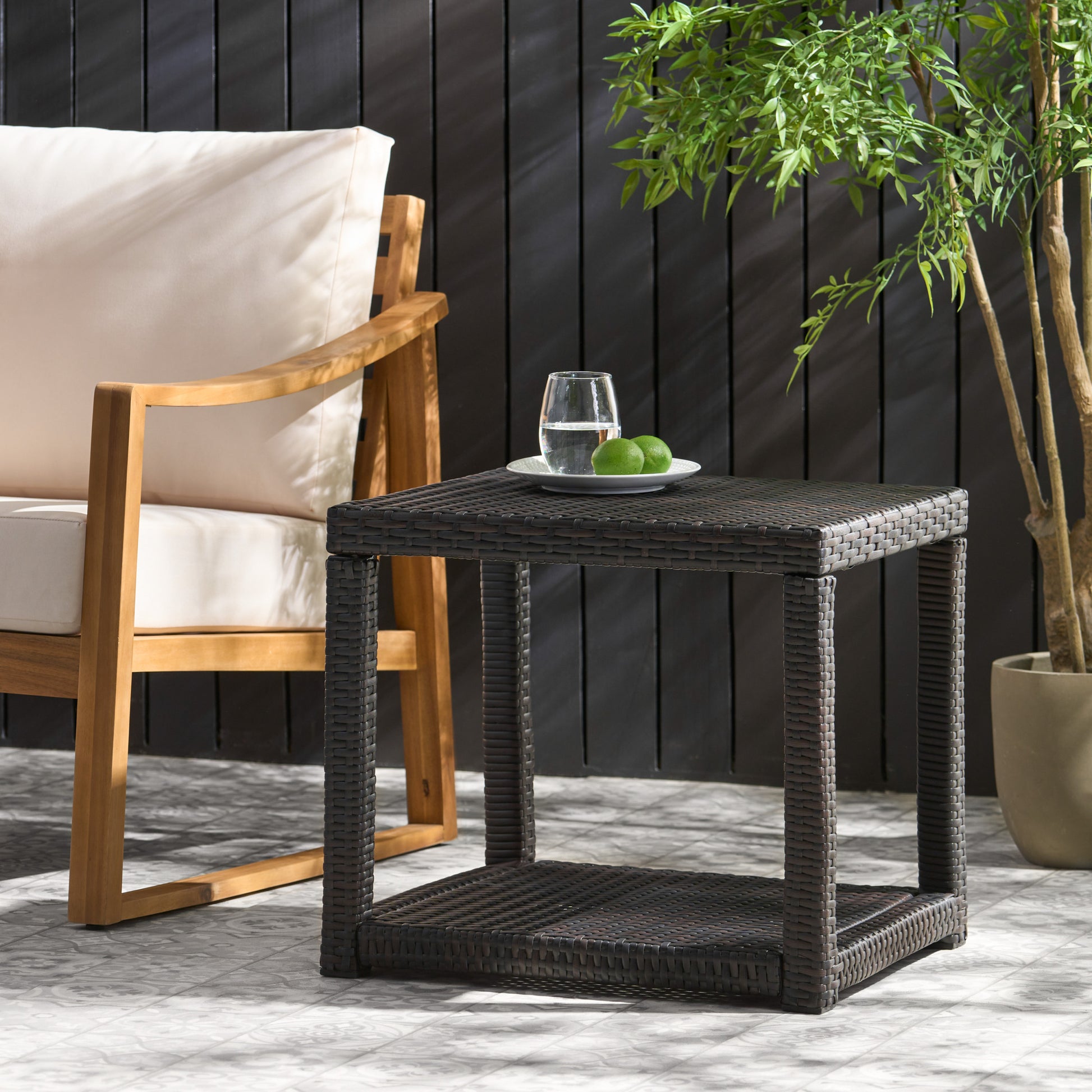 Boracay Accent Table Brown