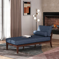 CHAISE LOUNGE navy blue-fabric