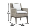 Marina Patio Arm Chair Set Of 2 Brown Light -