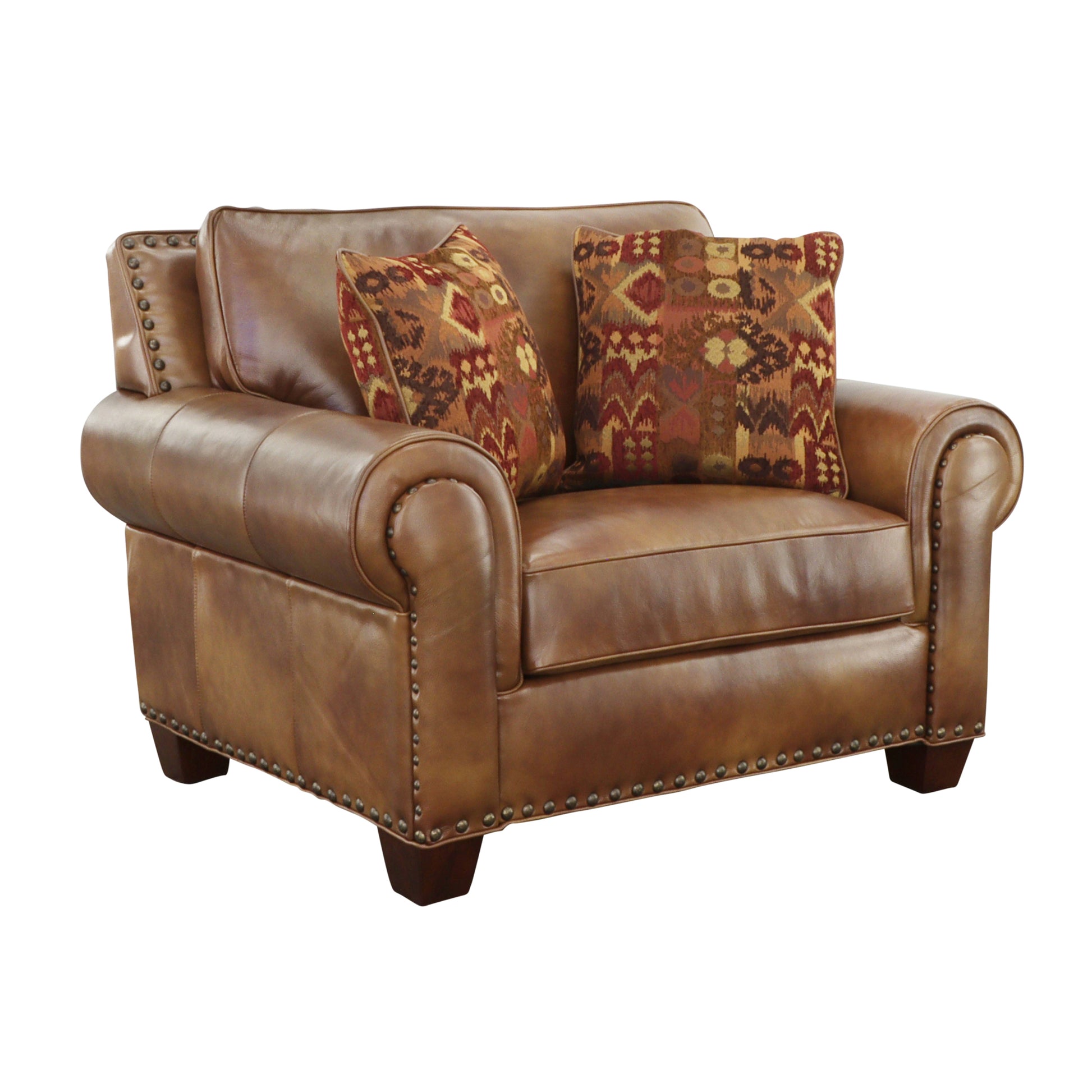 Rustic All Leather Chair Premium Construction,