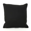 Coronado Square Pillow - Black Fabric