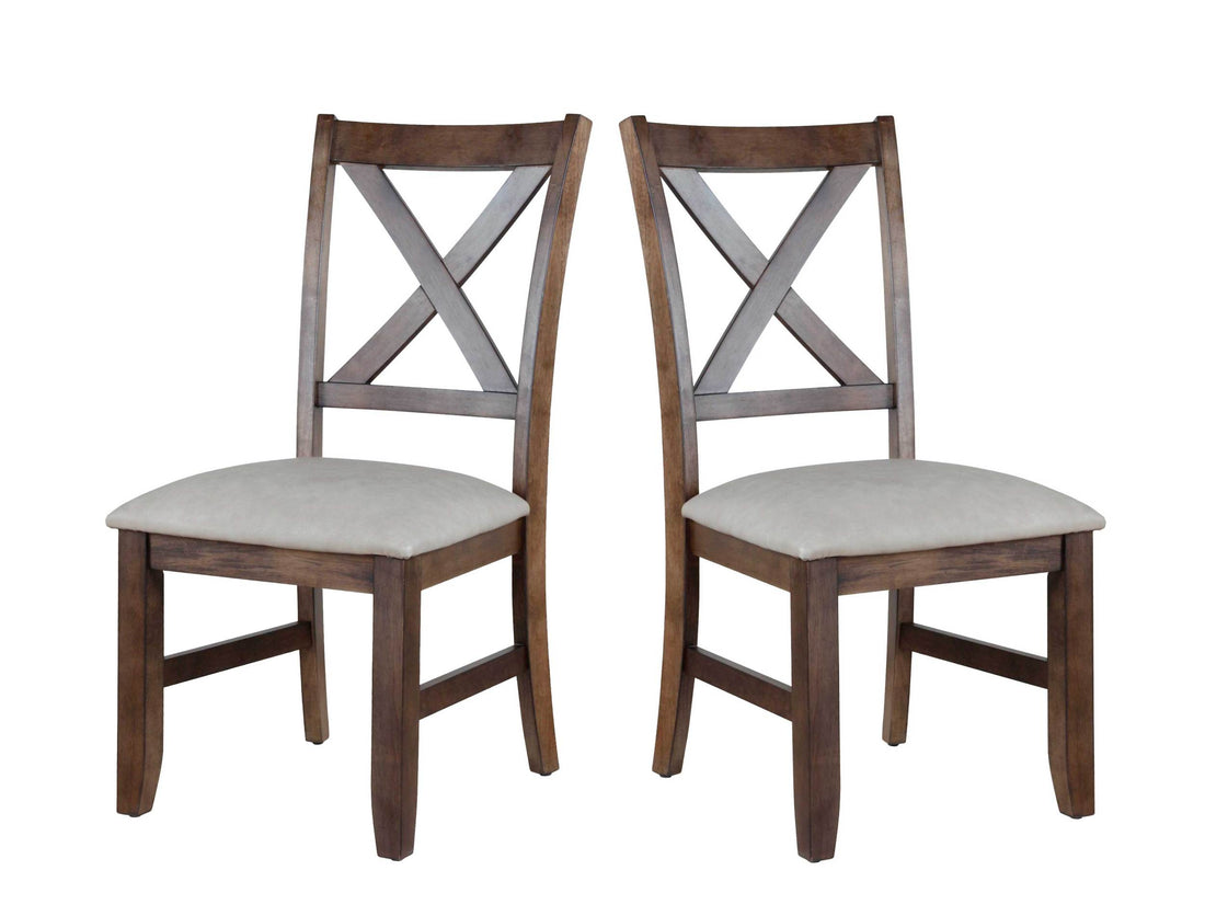 Astoria Side Chair Set Of 2 Dark Brown - Dark