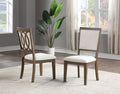 Bordeaux Side Chair Set Of 2 Brown - Brown Wood