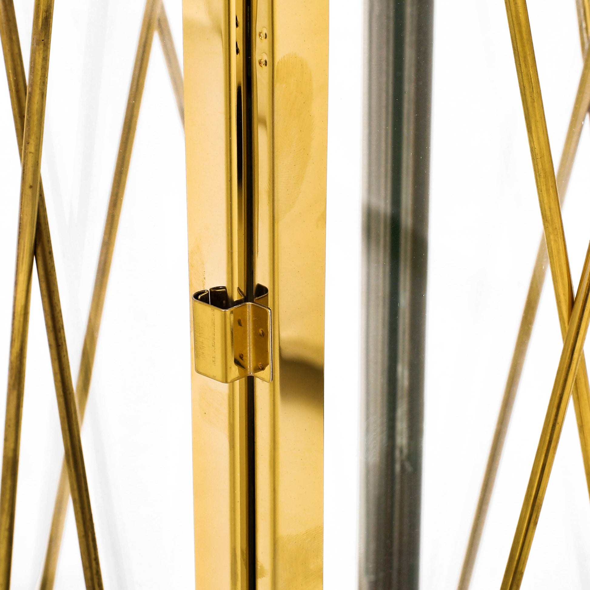 Deborah 22"H Stainless Steel Lantern - Gold