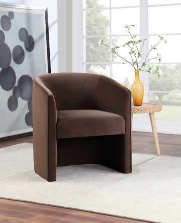 Iris Upholstered Dining Or Accent Chair Cocoa -