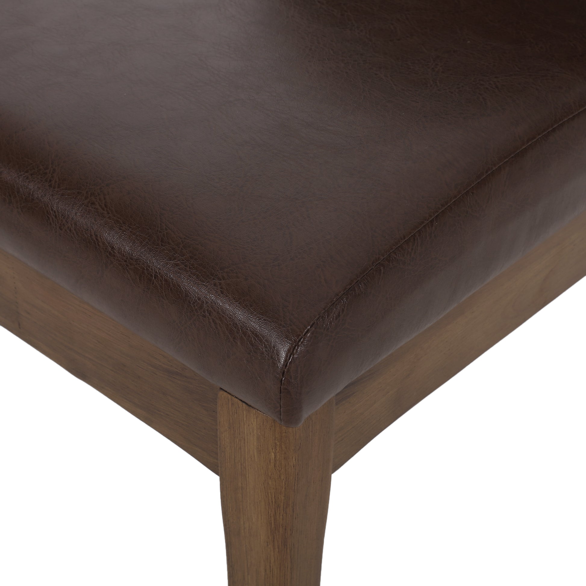 Dining Chair - Dark Brown Rubber Wood