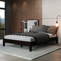 Nix Full Platform Bed Black - Full Black Wood