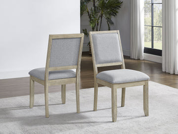 Carena Side Chair Set Of 2 Gray - Brown Wood