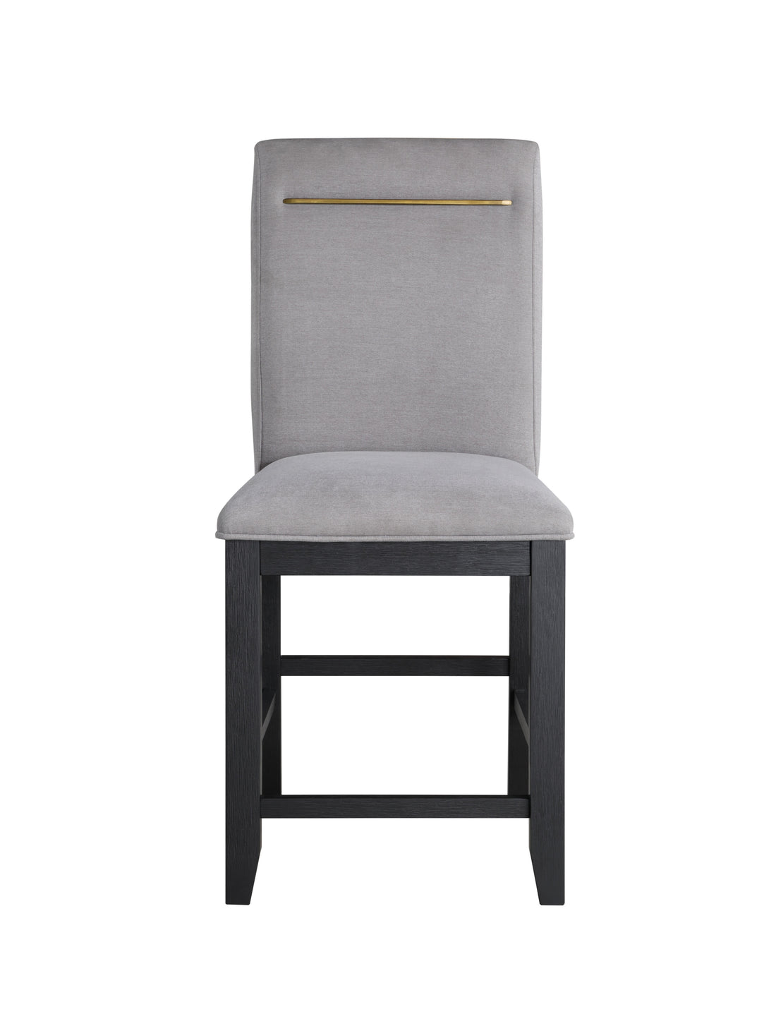 Yves Counter Chair Set Of 2 Gray - Silver White