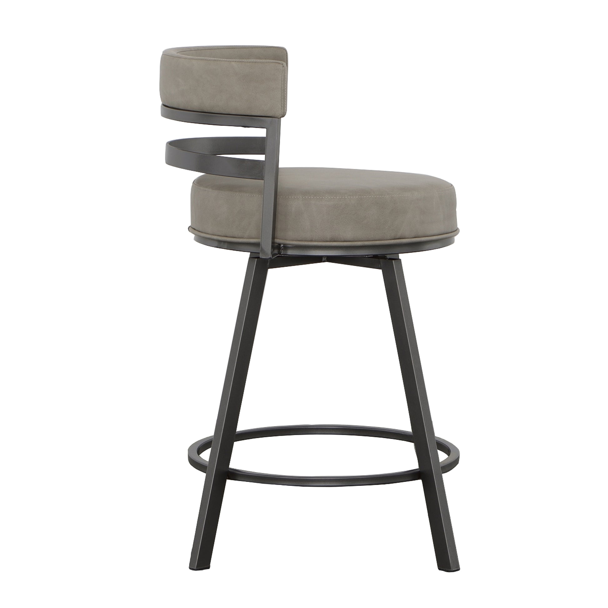 Gene Swivel Counter Stool Dark Gray - Dark Gray